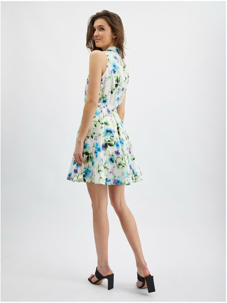 Orsay Rochie florală albastru-crem pentru femei ORSAY