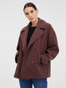 Orsay Palton scurt vișiniu pentru femei ORSAY
