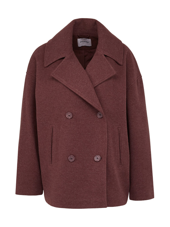 Orsay Palton scurt vișiniu pentru femei ORSAY