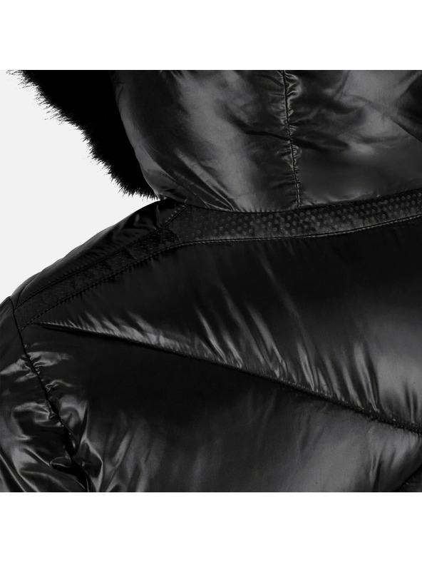 Geox Geacă neagră cu puf pentru femei Geox Backsie