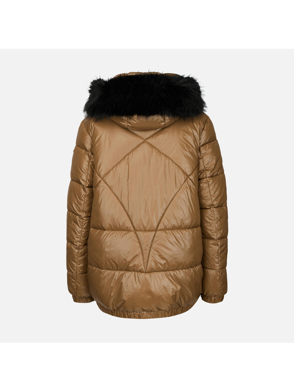 Geox Geacă maro deschis cu puf pentru femei Geox Backsie