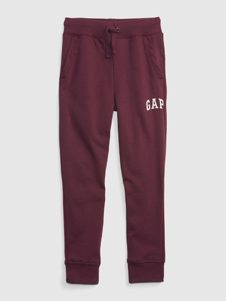 GAP Pantaloni de trening fleece logo army pentru copii GAP