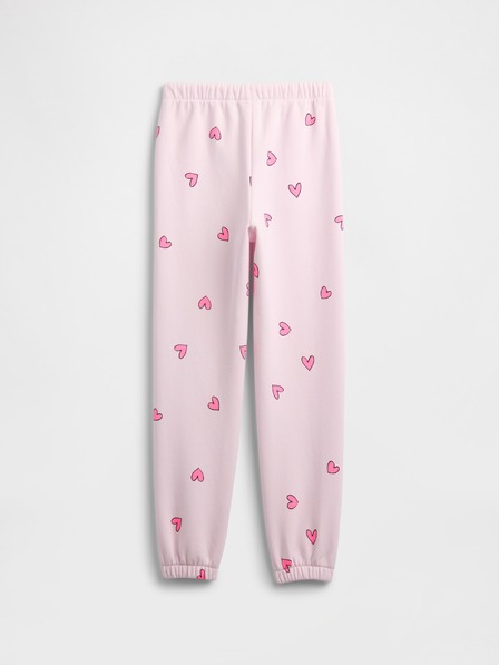 GAP Pantaloni de trening fleece logo army pentru copii GAP