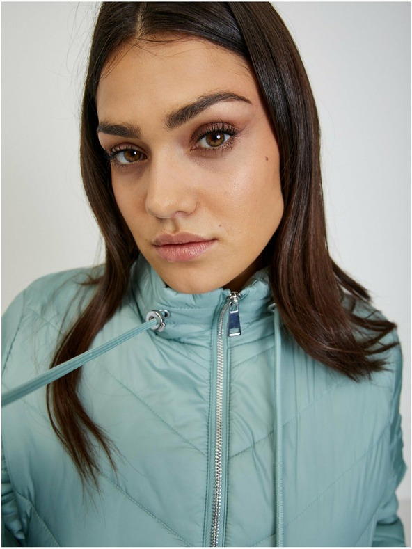 Orsay Jachetă ușoară matlasată verde pentru femei ORSAY