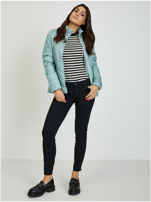 Orsay Jachetă ușoară matlasată verde pentru femei ORSAY