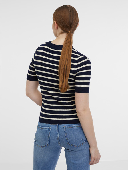 Orsay Tricou cu dungi albastru închis pentru femei ORSAY