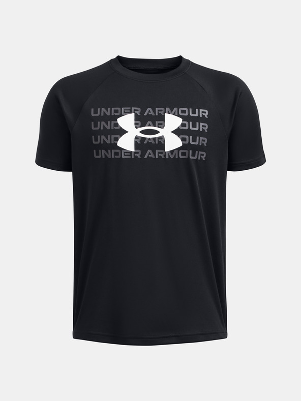 Under Armour Tricou pentru băieți Under Armour UA B TECH WM LOGO SS