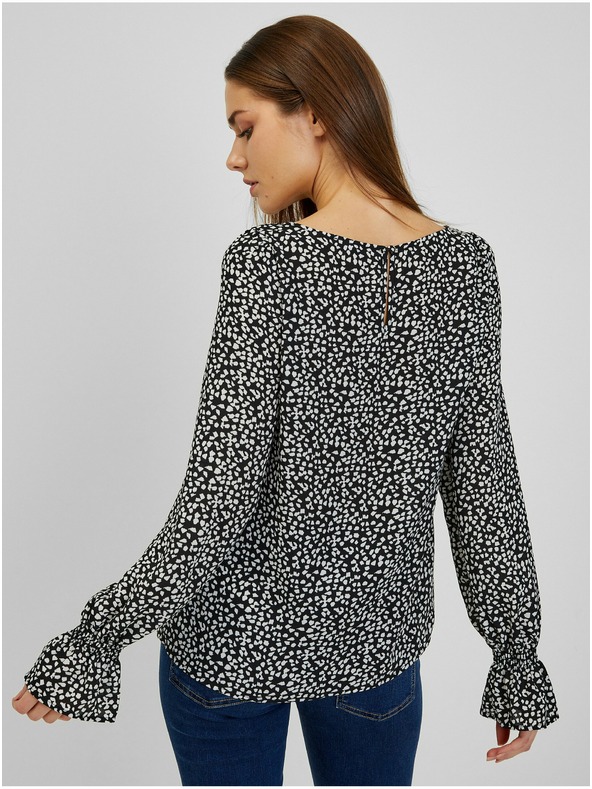 Orsay Bluză de damă cu model alb și negru ORSAY