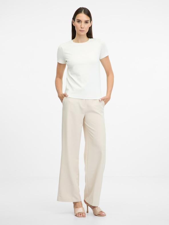 Orsay Tricou alb cu mânecă scurtă pentru femei ORSAY