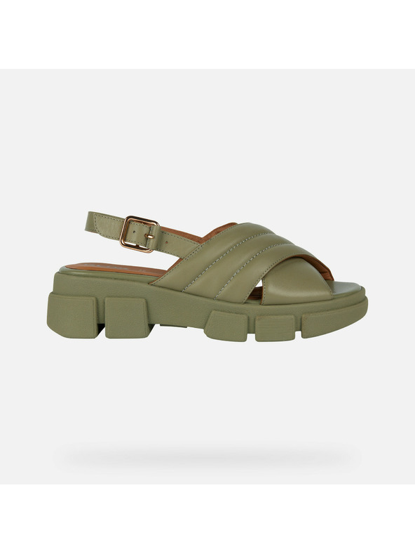 Geox Sandale kaki pentru femei Geox Lisbona