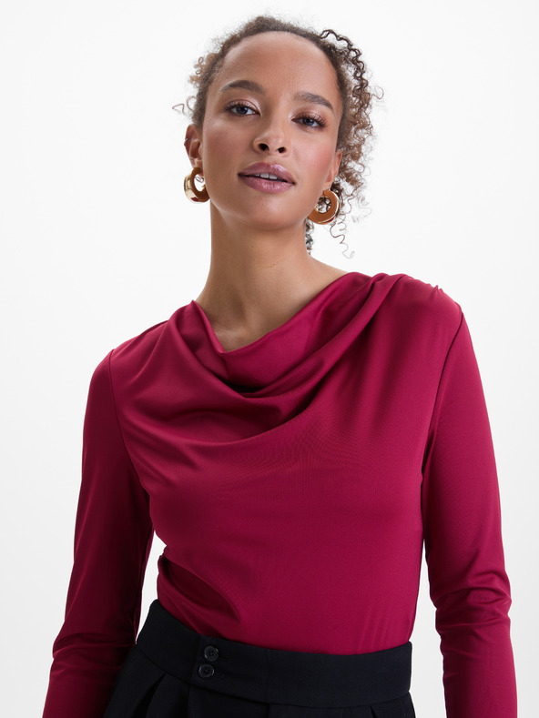 Orsay Bluză cu model floral portocaliu și crem de damă ORSAY