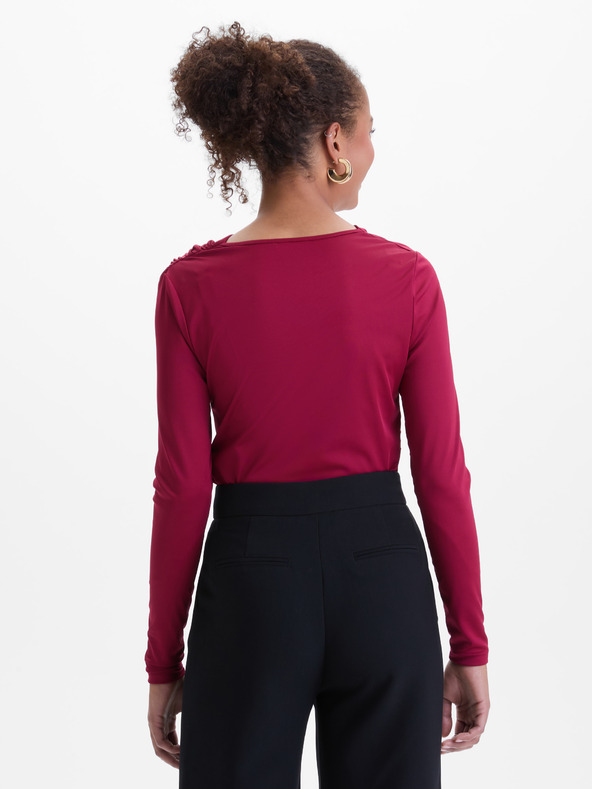 Orsay Bluză cu model floral portocaliu și crem de damă ORSAY