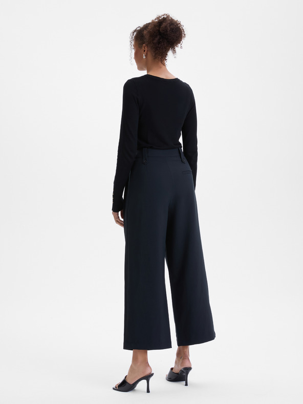 Orsay Pantaloni largi negri pentru femei ORSAY