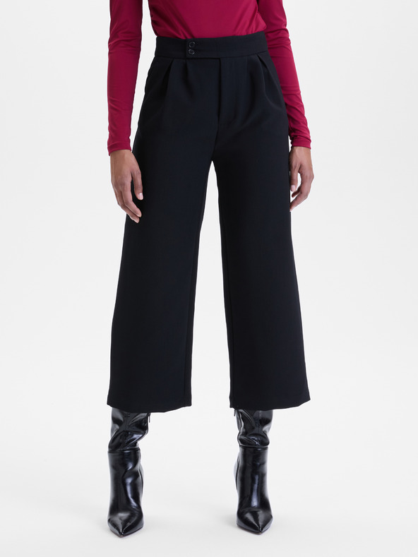 Orsay Pantaloni largi negri pentru femei ORSAY