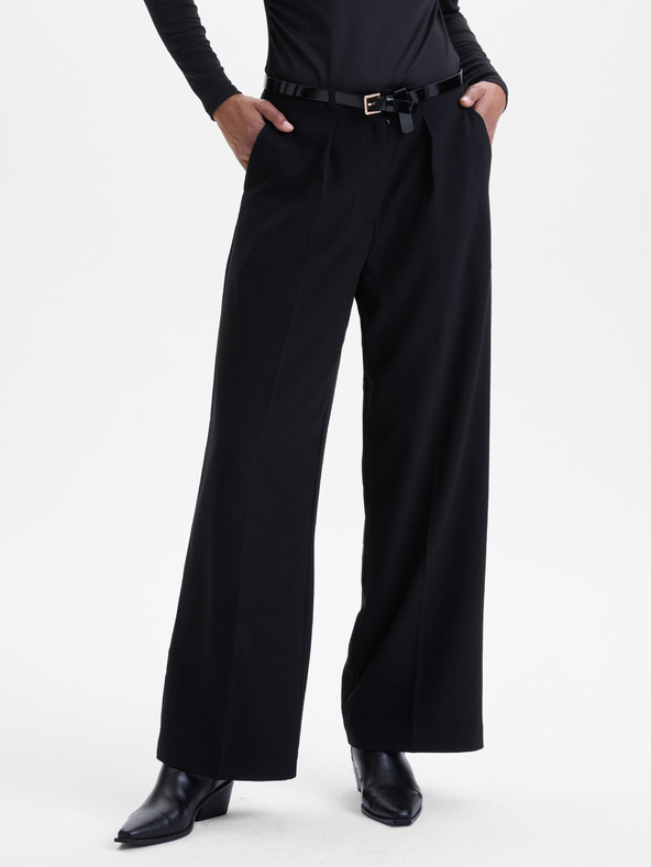 Orsay Pantaloni largi negri pentru femei ORSAY