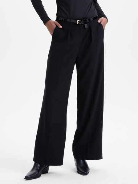 Orsay Pantaloni largi negri pentru femei ORSAY