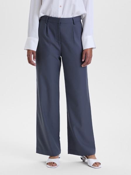 Orsay Pantaloni largi gri închis pentru femei ORSAY