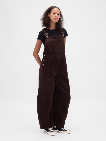 GAP Salopetă cu bretele din catifea reiată Horseshoe GAP