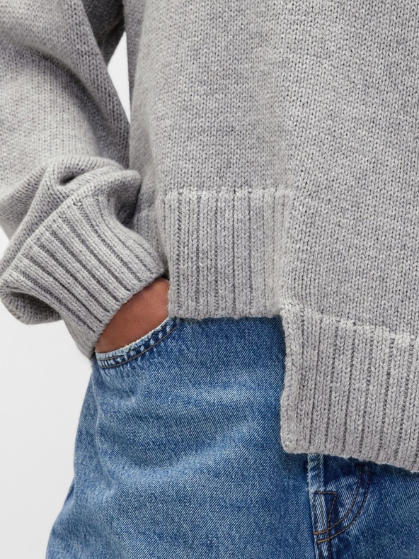 GAP Pulover asimetric cu amestec de lână GAP