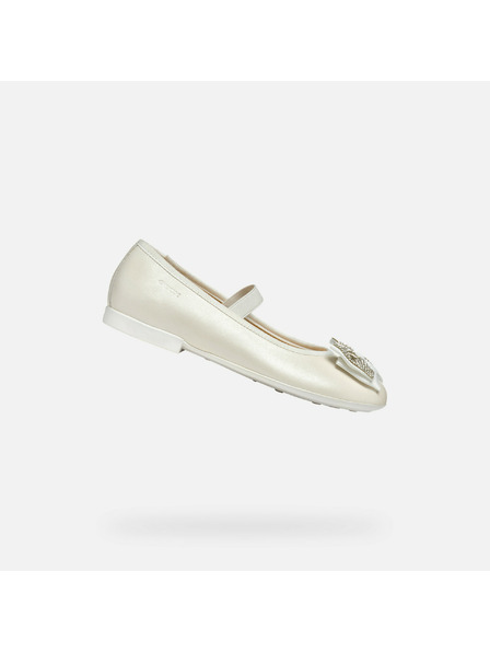 Geox Balerini albi pentru fete Geox Plie'