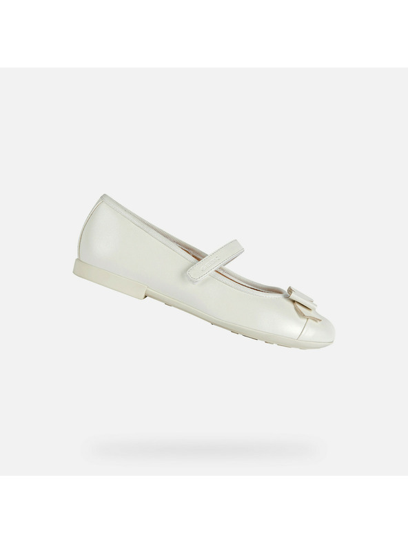 Geox Balerini albi pentru fete Geox Plie