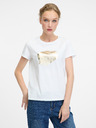 Orsay Tricou alb cu mânecă scurtă pentru femei ORSAY