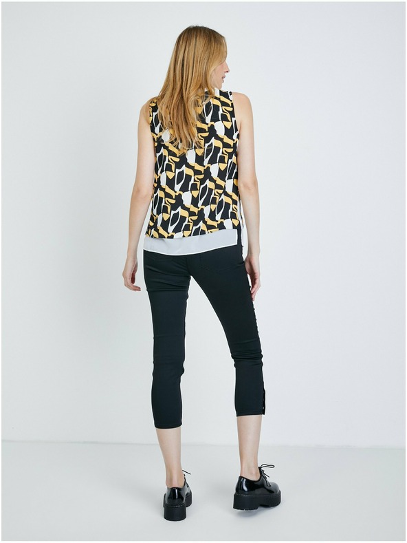 Orsay Bluză cu model alb și negru ORSAY