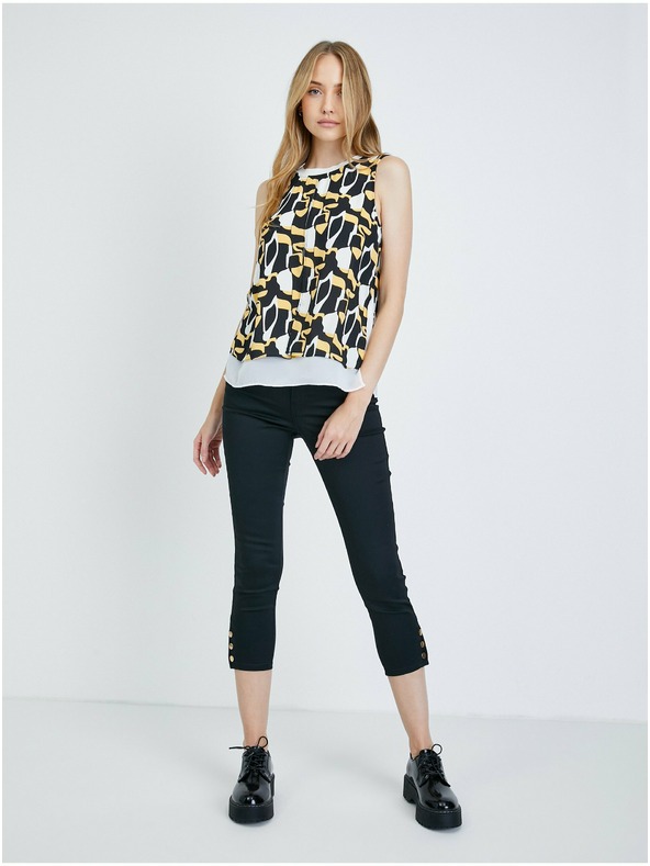 Orsay Bluză cu model alb și negru ORSAY