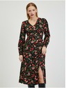 Orsay Rochie cu model floral roșu-negru de damă ORSAY