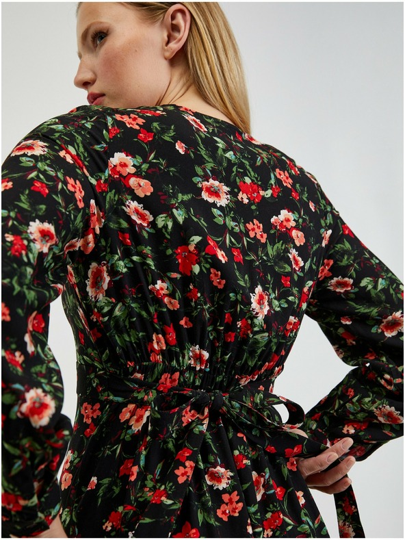 Orsay Rochie cu model floral roșu-negru de damă ORSAY