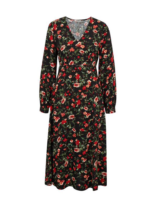 Orsay Rochie cu model floral roșu-negru de damă ORSAY