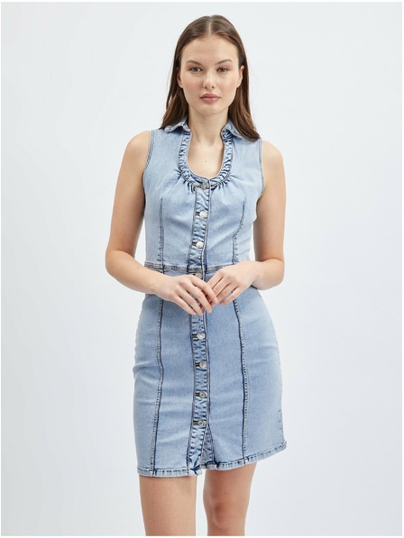 Orsay Rochie din denim albastru deschis pentru femei ORSAY