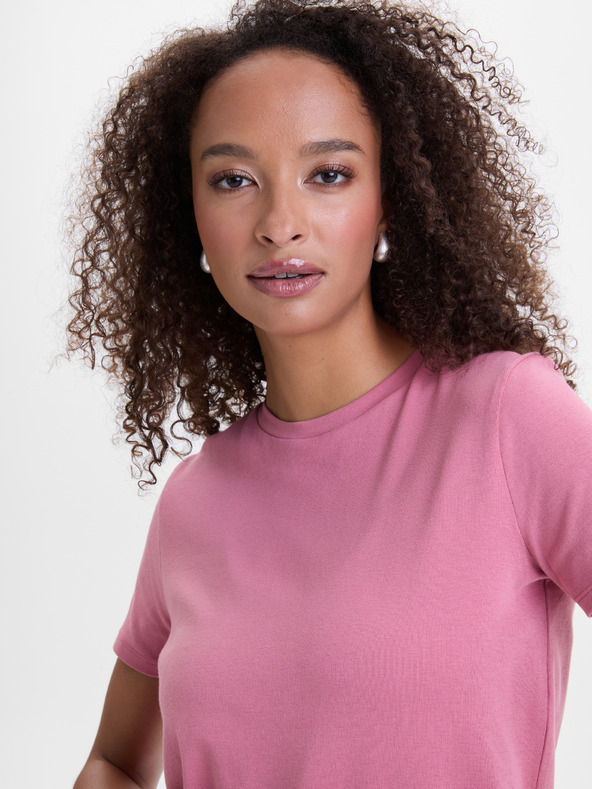 Orsay Tricou roz cu mânecă scurtă pentru femei ORSAY