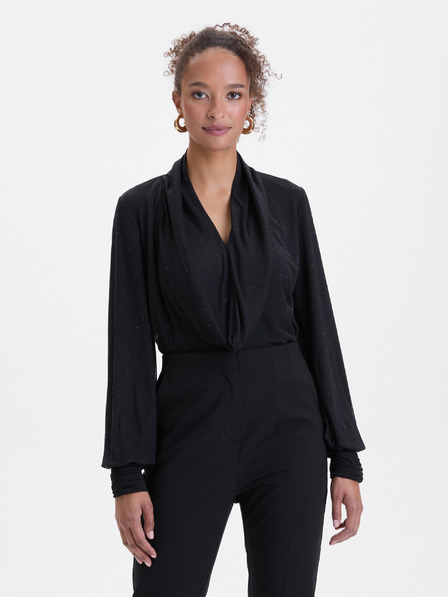 Orsay Bluză neagră pentru femei cu pietricele ORSAY