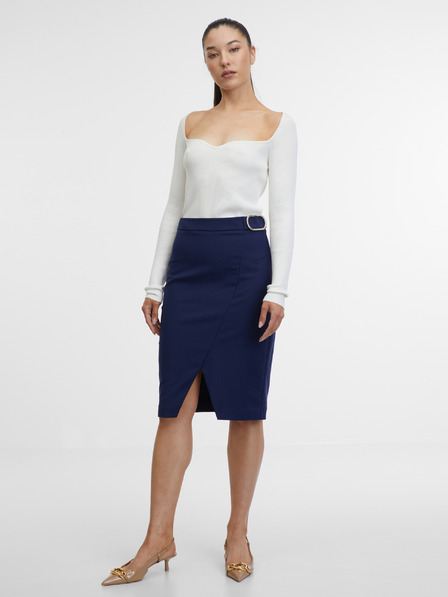 Orsay Fustă de damă albastru închis ORSAY