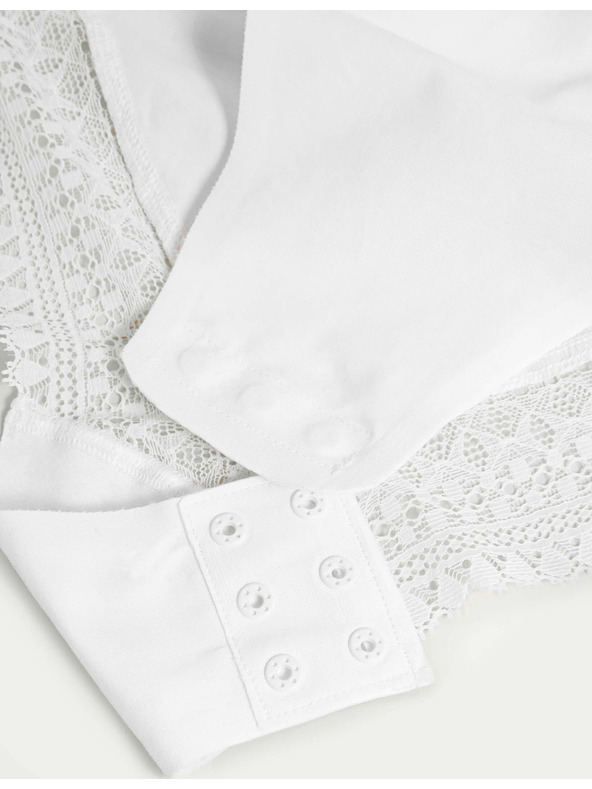 Marks & Spencer Body alb pentru femei Marks & Spencer Secret Support™ Lace Tightening Bodysuit
