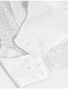 Marks & Spencer Body alb pentru femei Marks & Spencer Secret Support™ Lace Tightening Bodysuit