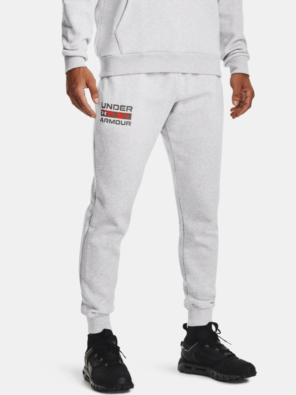 Under Armour Pantaloni de trening pentru bărbați Under Armour RIVAL FLC SIGNATURE JGR