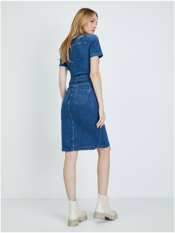 Orsay Rochie tip cămașă din denim albastră ORSAY