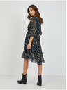 Orsay Rochie de damă neagră cu model floral ORSAY