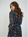 Orsay Rochie de damă neagră cu model floral ORSAY