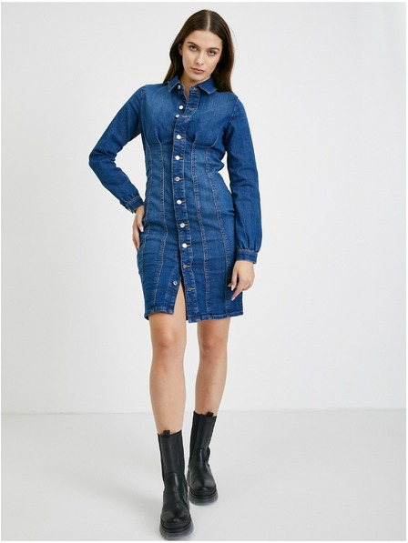 Orsay Rochie tip cămașă din denim albastră ORSAY