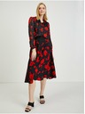 Orsay Fustă cu model floral roșu-negru de damă ORSAY