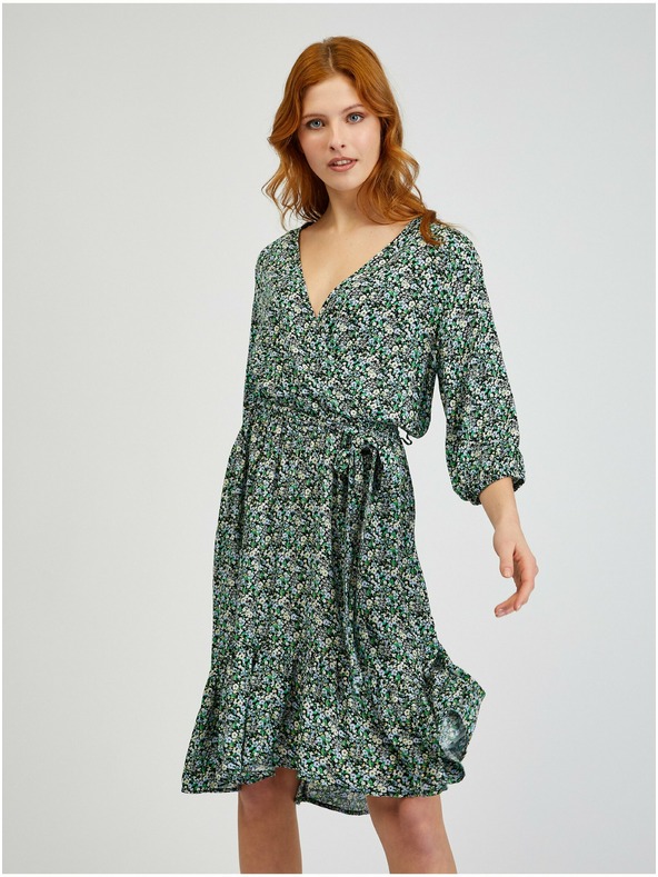 Orsay Rochie de damă verde cu model ORSAY