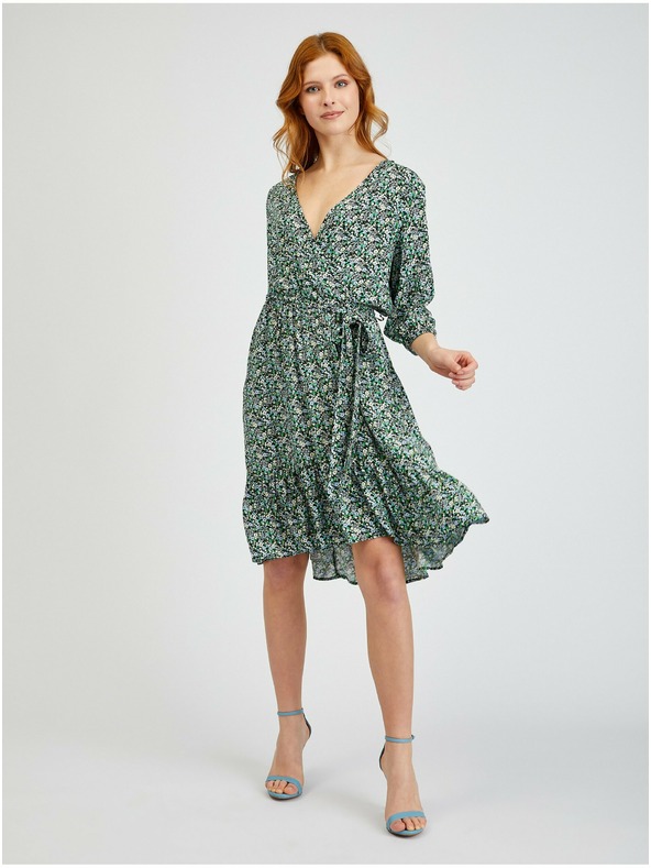 Orsay Rochie de damă verde cu model ORSAY