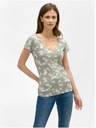Orsay Tricou floral verde deschis ORSAY