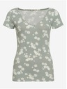 Orsay Tricou floral verde deschis ORSAY