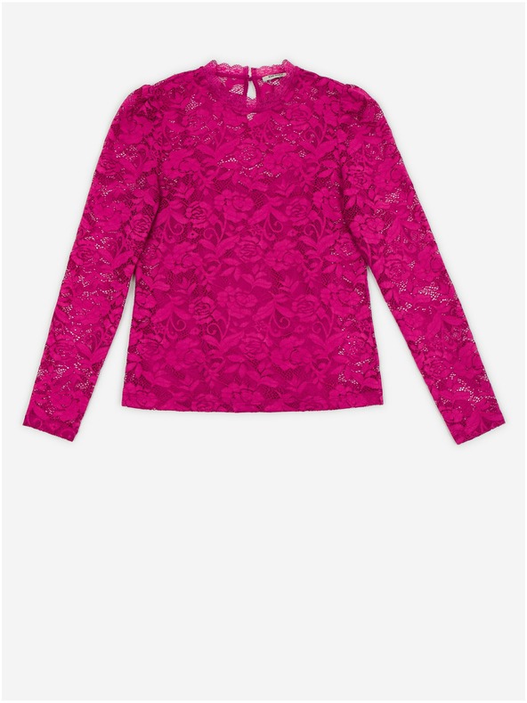 Orsay Tricou dantelat roz închis pentru femei ORSAY