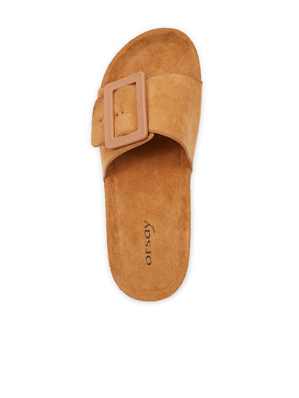 Orsay Papuci maro pentru femei din piele întoarsă ORSAY