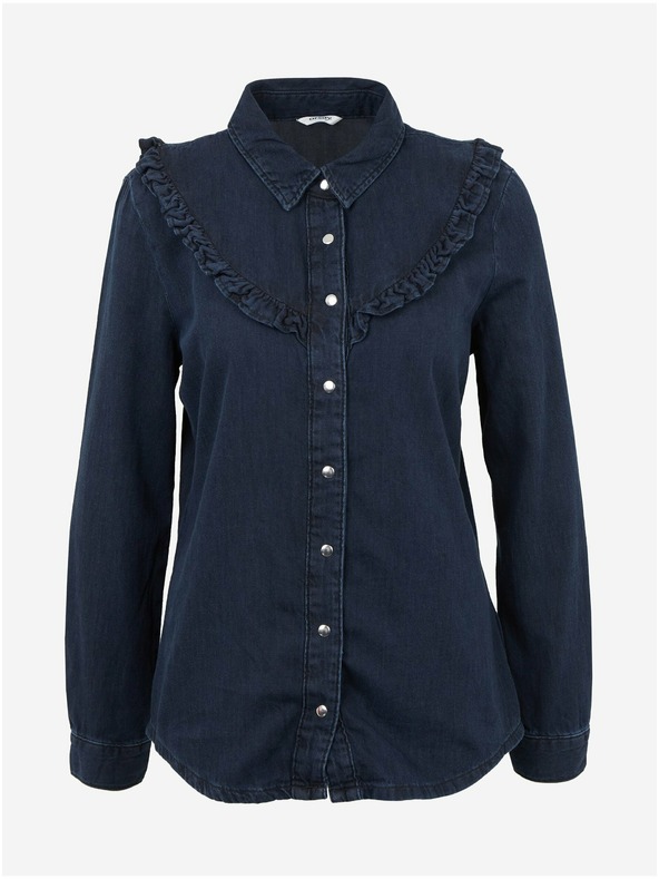 Orsay Cămașă din denim albastru închis ORSAY